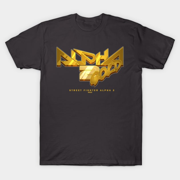 [STREET FIGHTER] ALPHA 2 GOLD T-Shirt by PRWear